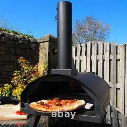 Portable Stone Base Charcoal / Wood Fired Outdoor Pizza Oven & BBQ for Gardens