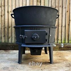Rare Jotul Crab Lobster Boiler Cauldron Outdoor Catering Stove BBQ Fire Pit 1930
