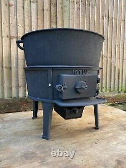 Rare Jotul Crab Lobster Boiler Cauldron Outdoor Catering Stove BBQ Fire Pit 1930