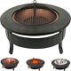 Raygar 3 In 1 Outdoor Bbq Brazier Round Fire Pit Stove Patio Heater + Cover