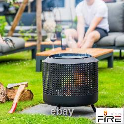 RedFire Midland Wood Burning Fire Basket + BBQ Grill