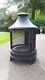 Rustic Outdoor Fireplace Chimnea With Cooking Grill Fire Pit