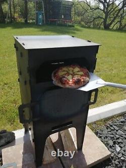 Rustic Outdoor Wood Fired Pizza Oven Made In UK From 3mm Steel