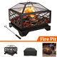 Singlyfire Outdoor Fire Pit Bbq Bowl Garden Patio Extra Large Barbecue Grill Set