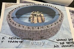 STONES Fire Pit Brick Kit Bricks Stone Fire Place Heater wood burner heatproof