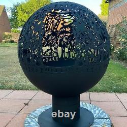 Safari Fire Pit Firepit Ball Pit Patio Heater Fire Globe Bowl Christmas African