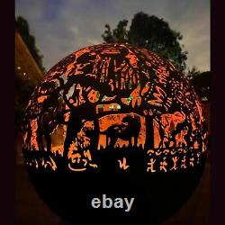 Safari Fire Pit Firepit Ball Pit Patio Heater Fire Globe Bowl Christmas African