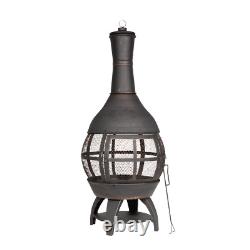 Sealey DG112 Dellonda Deluxe 360° Chiminea/Fire Pit/Outdoor Heater Anti