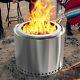 Smokeless Fire Pit Portable Fire Pit Stainless Steel Firepit Stove