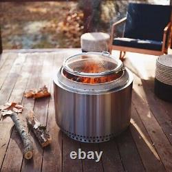 Solo Stove Yukon 2.0 Wood Burning Stainless Steel Fire Pit Bundle