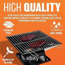 Square Fire Pit Bbq Grill Heater Outdoor Garden Firepit Brazier Patio Outside