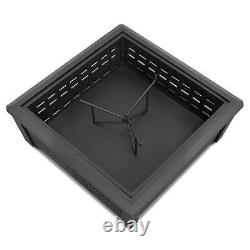 Square Fire Pit, Outdoor Use, 35 Black