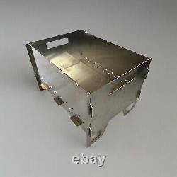 Stainless Steel Collapsible Fire Pit Bbq Portable Camping Caravan Beach Mangal