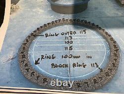 Stone black fire pit kit heatproof fire place smokeless garden log burner wood