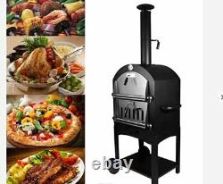 Super Grills Outdoor Pizza Oven Wood Fired Garden Charcoal Bbq Barbecue Grill