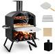 Tangzon Outdoor Pizza Oven, 2-layer Pizza Wood Fired Maker With Pizza Stone, Piz