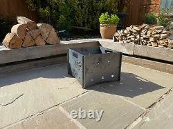 The Fire Cube Pit Log Burner Paper Outdoor Seating Fire Show Display Camping