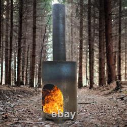 Traditional Chimnea Patio Garden Heater Outdoor Chimney Firewood Fire Steel Wood