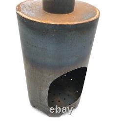 Traditional Chimnea Patio Garden Heater Outdoor Chimney Firewood Fire Steel Wood