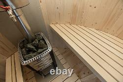 VERTICAL SAUNA Outdoor wooden garden sauna, better than barrel HARVIA WOOD FIRED