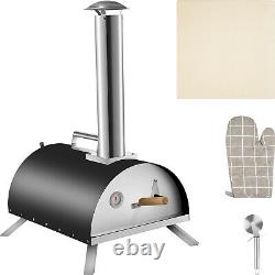 VEVOR Outdoor Pizza Oven Portable Wood Fired Pizza Oven Charcoal 12 withGlove