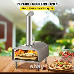 VEVOR Wood Fired Pizza Oven Outdoor Pizza Oven 12 With 932? Fast Heating