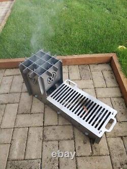 VW portable flat pack BBQ and Grill Fire Pit