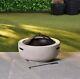 Vermont Fire Pit Marble Grey Outdoor Fire Bowl And Barbecue