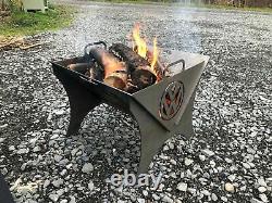 Vw splitty camper van portable flat pack fire pit