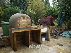 WOOD FIRED OUTDOOR PORTUGUESE PIZZA BREAD OVEN 1000mm AMIGO OVENS UK BUILT