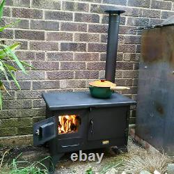 Wood fired garden fireplace with stove Prity GS