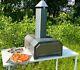 Woodfired Pizza Oven Outdoor Steel Garden Home Cooking Chimney Fire Bbq Barbecue