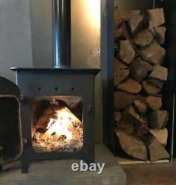 12 Kw Log Burner Multifuel Clean Burning Woodburner Stove Feu De Chauffage