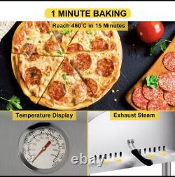 12 Portable Pizza Oven Wood Fired Food Grade Acier Inoxydable Pour Barbecue Extérieur