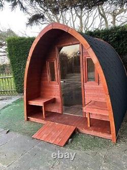 250cm Outdoor Garden Sauna Pod Avec Harvia Electric / Chauffage Au Bois