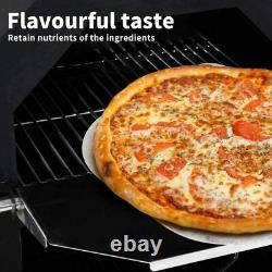 3-en-1 Charcoal Wood Fired Outdoor Pizza Cuisson Four Bbq Grill Fumer Avec Roue