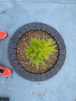 Anneau de fosse à feu de 80 cm en briques, pierres de cheminée en béton pour jardin, chauffage extérieur à bûches