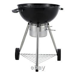 Bbq Extérieur & Four À Pizza Camping Portable Barking Stove Brazier Wood Fired Wheels