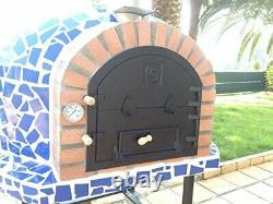 Bois Extérieur Feu Pizza Four Mediterrani Royal Blue Mosaic