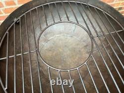 Bol de foyer Iron Indian Kadai de 80 cm de diamètre avec support et grille de cuisson BBQ