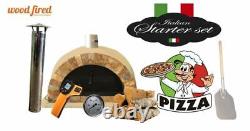 Brique Feu De Bois Extérieur Pizza Four Sable 100cm Pro Italian Rock Face Package
