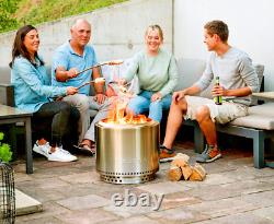 Brûleur à bois en acier inoxydable Portable Solo Stove Bonfire Firepit Bundle