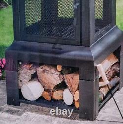 Brûleur de bois pour cheminée extérieure de grande taille avec livraison gratuite