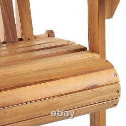 Chaise Adirondack, chaise de foyer, meubles de jardin en bois d'acacia VonHaus