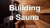 Construction D'un Sauna Dans La Cour Arrière
