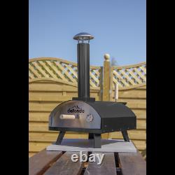 Dellonda Pizza Oven & Outdoor Portable Garden Wood-fired Charcoal Steel Smoker
