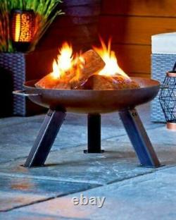 Dwd Heavy Duty Oiled Steel Outdoor Fire-pit Deep Fire Bowl Patio Heater Garden