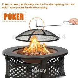 Fire Pit Bbq Ice Pit Heavy Large Outdoor Garden Heater Table Ronde Brazier&grill