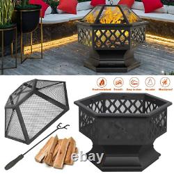 Fire Pit Grand Firepit Outdoor Brazier Garden Party Bbq Round Stove Patio Heater