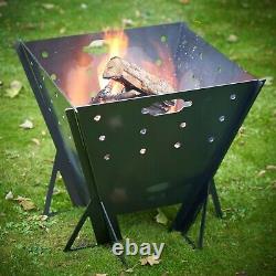Fire Pit, Heavy Duty, MILD Steel Patio Heater Garden 4xthicker Matériel Uk Made